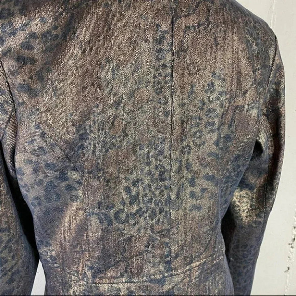 Erin London S Metallic animal print blazer - Picture 7 of 9